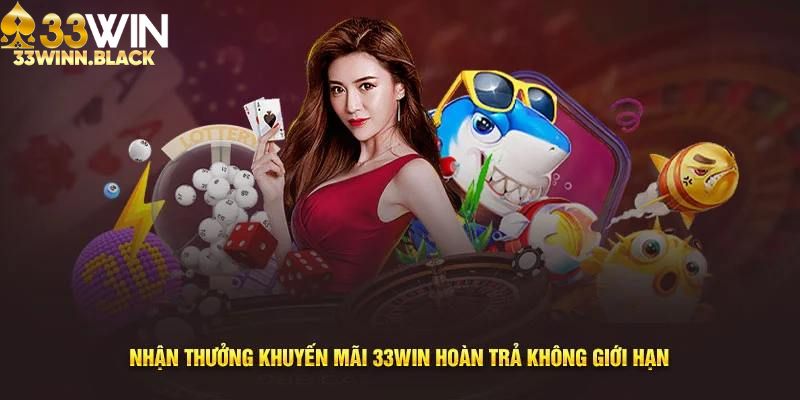 Khám phá chương trình khuyến mãi hoàn trả không giới hạn của 33WIN